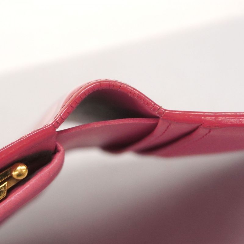 Louis Vuitton Wallet Vernis Porte Monnaie Viennois M9141f Framboise Ladies