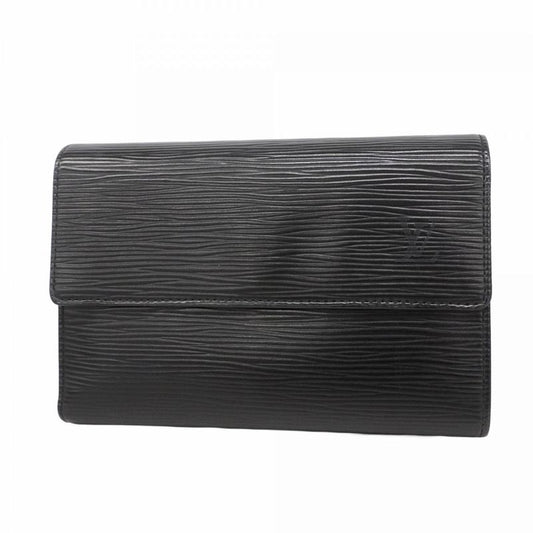 Louis Vuitton Trifold Wallet Epi Porte-tresor Etui Papier M63712 Noir Black Men