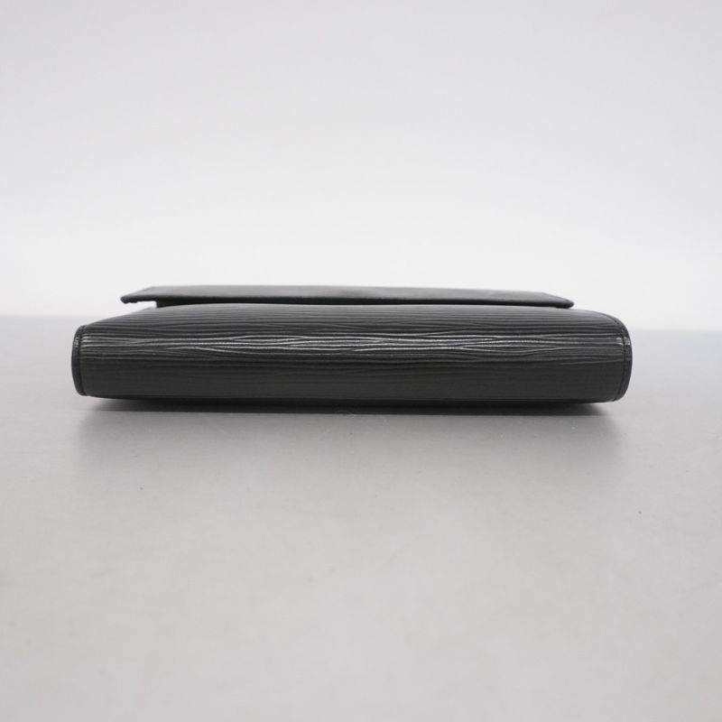 Louis Vuitton Trifold Wallet Epi Porte-tresor Etui Papier M63712 Noir Black Men