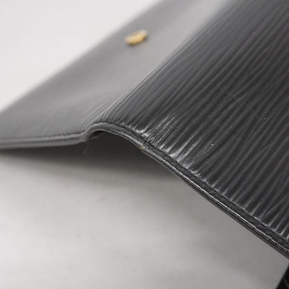 Louis Vuitton Trifold Wallet Epi Porte-tresor Etui Papier M63712 Noir Black Men