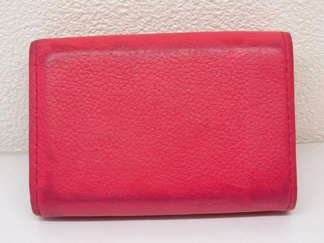 Vuitton M80087 Ub5200 - Portefeuille Lock Mini Trifold Compact Wallet Pink □