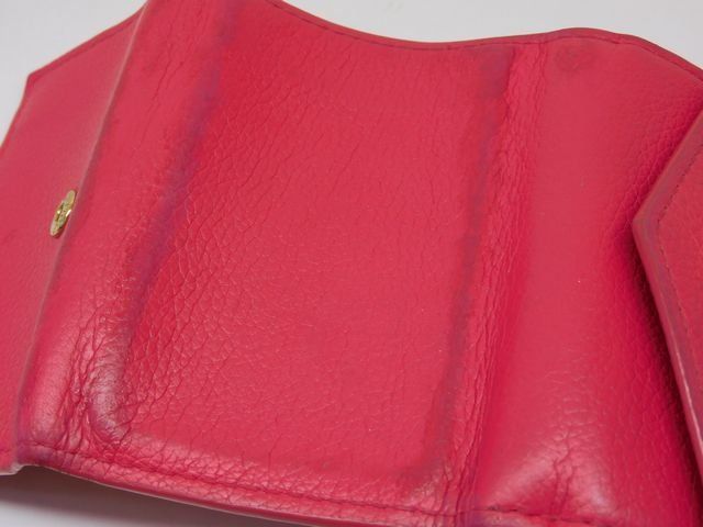 Vuitton M80087 Ub5200 - Portefeuille Lock Mini Trifold Compact Wallet Pink □