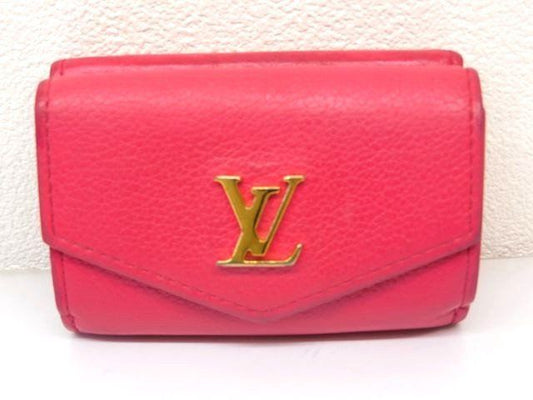Vuitton M80087 Ub5200 - Portefeuille Lock Mini Trifold Compact Wallet Pink □