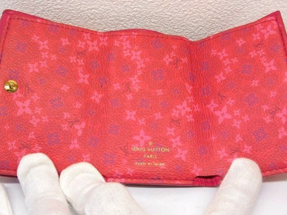 Vuitton M80087 Ub5200 - Portefeuille Lock Mini Trifold Compact Wallet Pink □