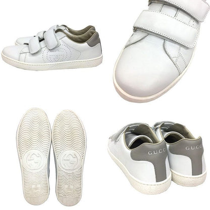 Gucci Leather Sneakers Size 36 23cm (9.06in) White Women's Shoes Aq11657