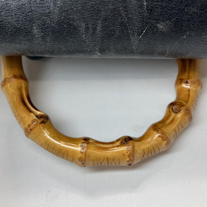 Gucci Leather Bamboo Mini Backpack Partly Damaged 003-2034-0030 Black