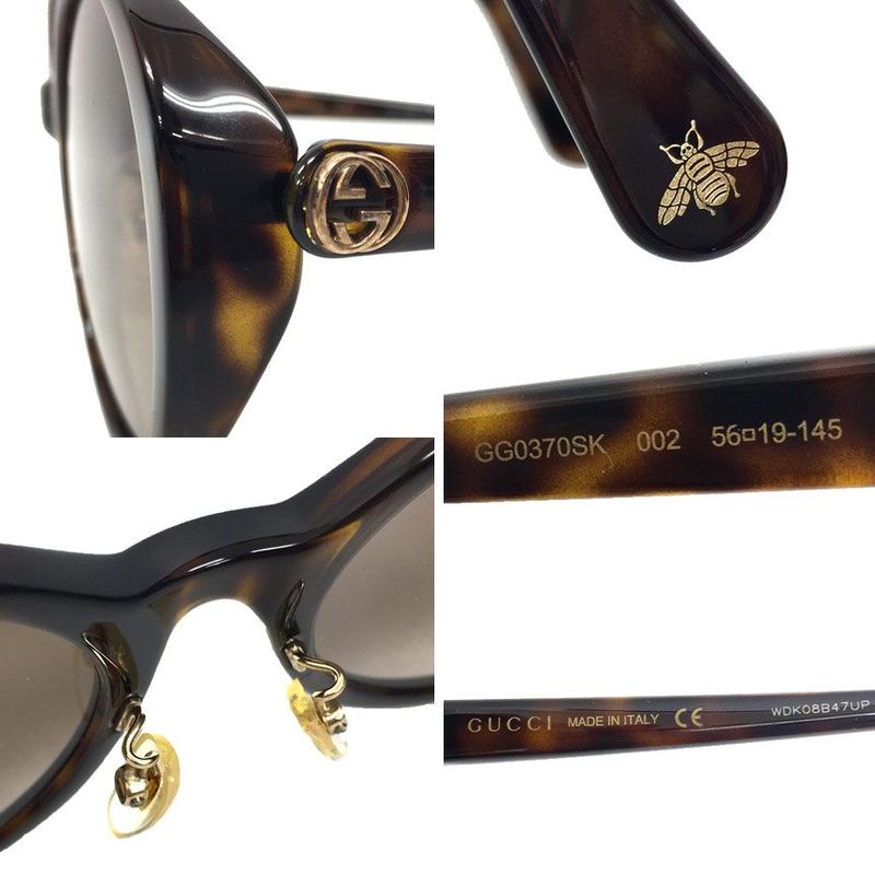 Gucci Sunglasses Gg0370sk 002 Gradient Lens Asian Fit Aq11649