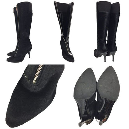 Louis Vuitton Halaco Long Boots 36 1 2 Size Black Women Aq11653