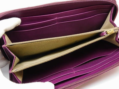 Fendi - Leather Purple Long Wallet Ladies □7K