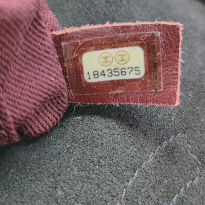 Chanel V-line Suede W-chain Shoulder Bag / Black / Next-day Delivery Possible