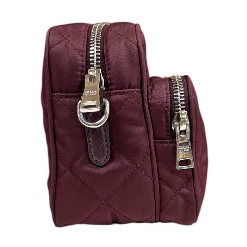 Prada Shoulder Bag Nylon Brown Ladies Prada Preowned Prada