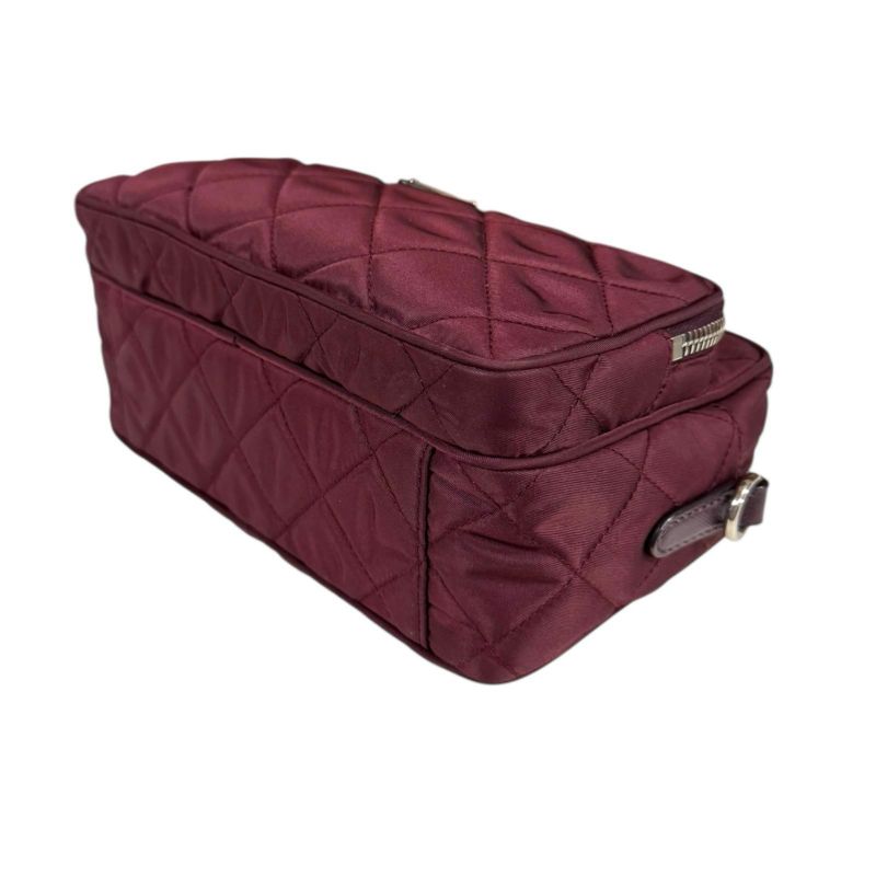 Prada Shoulder Bag Nylon Brown Ladies Prada Preowned Prada