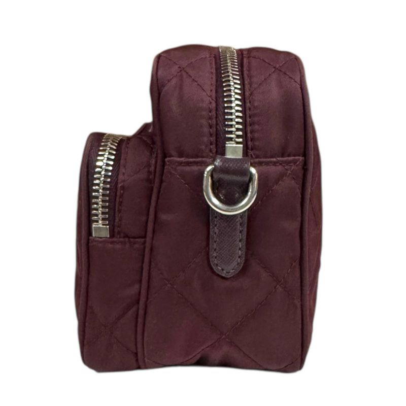 Prada Shoulder Bag Nylon Brown Ladies Prada Preowned Prada