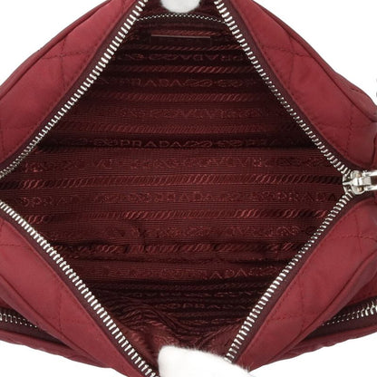 Prada Shoulder Bag Nylon Brown Ladies Prada Preowned Prada