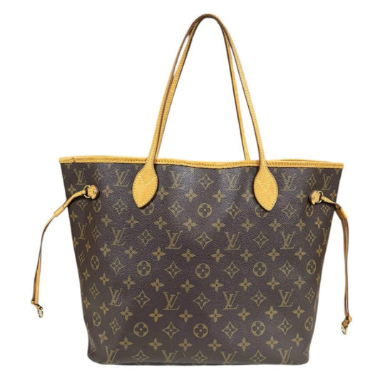 Louis Vuitton Neverfull MM Monogram Tote Bag Monogram Canvas M40156 Brown Women