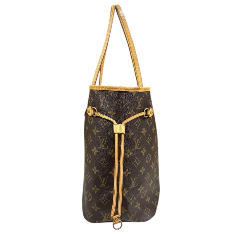 Louis Vuitton Neverfull MM Monogram Tote Bag Monogram Canvas M40156 Brown Women