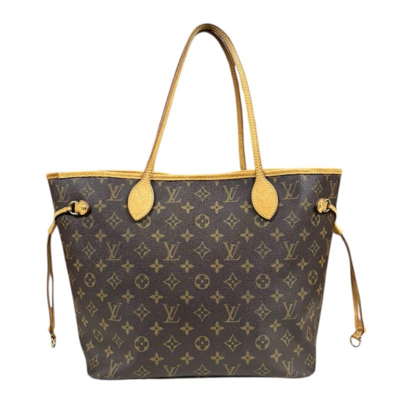 Louis Vuitton Neverfull MM Monogram Tote Bag Monogram Canvas M40156 Brown Women