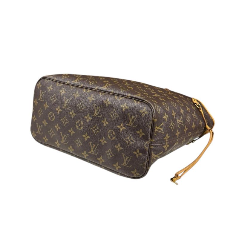 Louis Vuitton Neverfull MM Monogram Tote Bag Monogram Canvas M40156 Brown Women