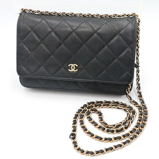 Chanel Matelasse Caviar Skin Chain Shoulder Bag Women 4000001801004304