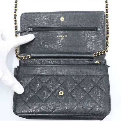 Chanel Matelasse Caviar Skin Chain Shoulder Bag Women 4000001801004304