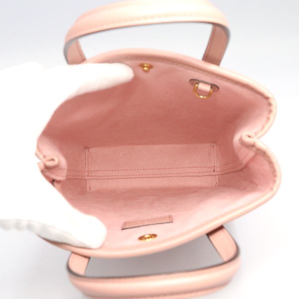 Gucci Pink Leather GG Super Mini 2way Handbag 790133 Ladies 400000180100432