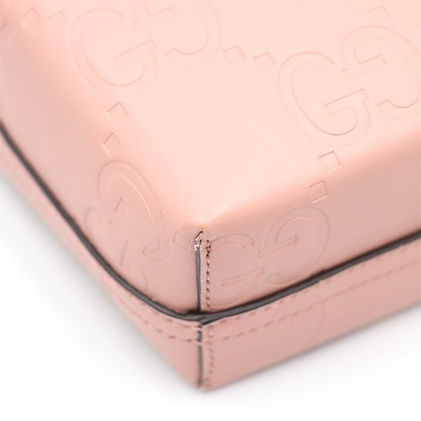 Gucci Pink Leather GG Super Mini 2way Handbag 790133 Ladies 400000180100432