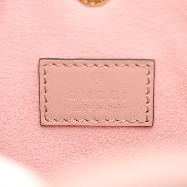 Gucci Pink Leather GG Super Mini 2way Handbag 790133 Ladies 400000180100432