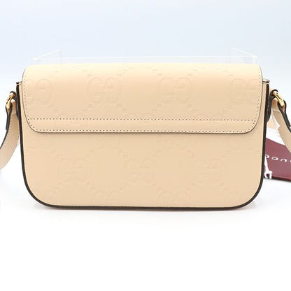 Gucci Beige Leather GG Super Mini Shoulder Bag 772794 Ladies 40000018010043
