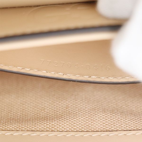 Gucci Beige Leather GG Super Mini Shoulder Bag 772794 Ladies 40000018010043