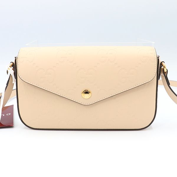 Gucci Beige Leather GG Super Mini Shoulder Bag 772794 Ladies 40000018010043