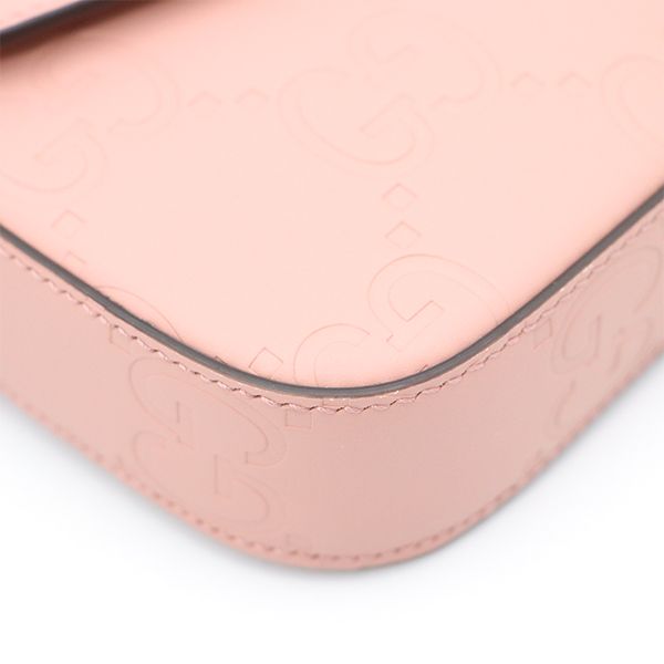 Gucci Pink Leather GG Super Mini Shoulder Bag 772794 Ladies 400000180100432