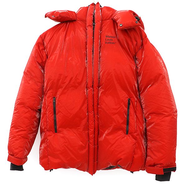 Louis Vuitton Down Jacket Technical Mirror Puffa Down and Others Red Size