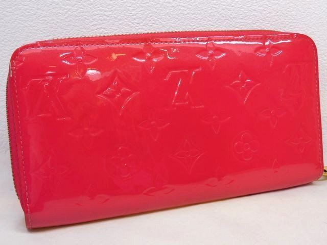 Louis Vuitton - M93058 Ba2186 Zippy Wallet Vernis Pink Round Zipper Long Wallet