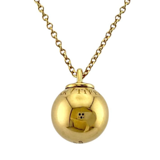 Tiffany & Co Hardware Ball Necklace 18k Gold 18k Yellow Gold Ladies Tiffany &