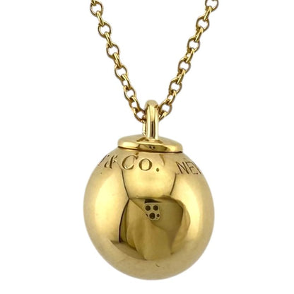 Tiffany & Co Hardware Ball Necklace 18k Gold 18k Yellow Gold Ladies Tiffany &