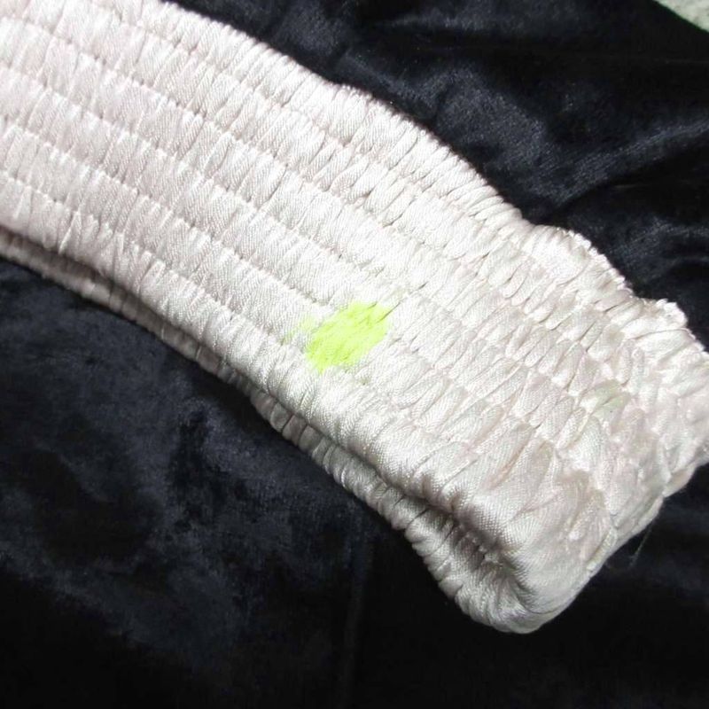 Chanel Vintage VIP Limited Edition Sideline Velour Track Pants Easy Pants Black