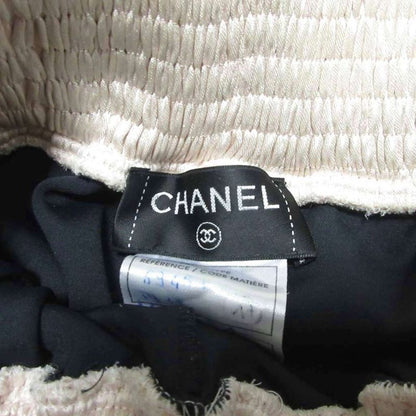 Chanel Vintage VIP Limited Edition Sideline Velour Track Pants Easy Pants Black