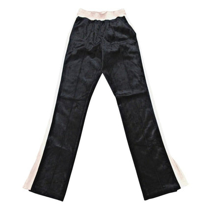 Chanel Vintage VIP Limited Edition Sideline Velour Track Pants Easy Pants Black