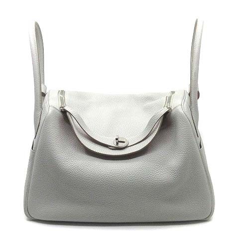 Hermes Lindy 34 Verso Shoulder Bag Handbag Shoulder Taurillon Clemence Pearl