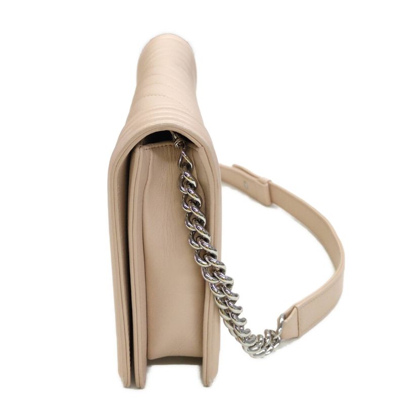 Chanel Boy Chanel V-stitched Chain Shoulder Bag / Pink / Next-day Delivery