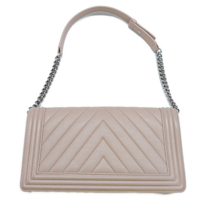 Chanel Boy Chanel V-stitched Chain Shoulder Bag / Pink / Next-day Delivery