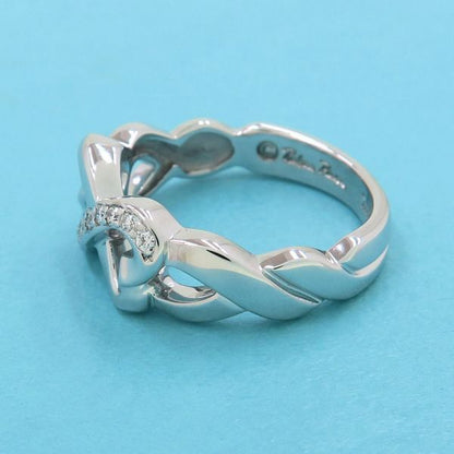 Tiffany & Co Double Rubbing Heart Diamond Ring #9