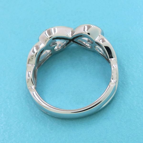Tiffany & Co Double Rubbing Heart Diamond Ring #9