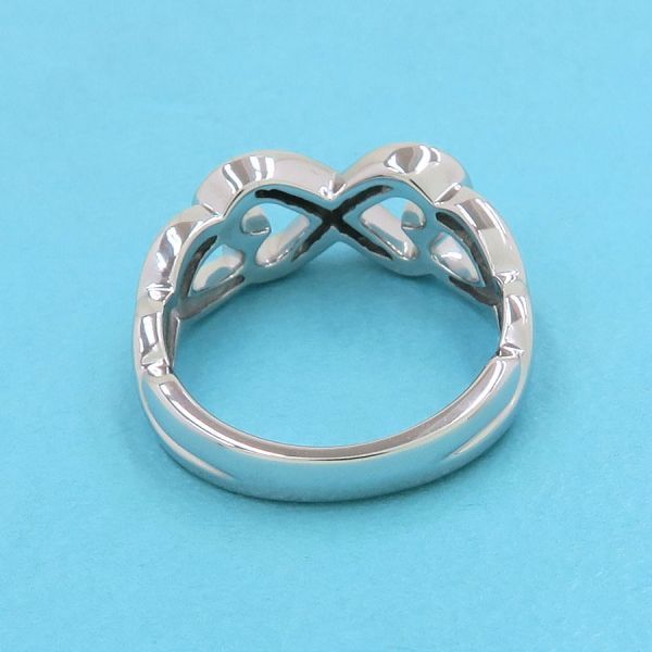 Tiffany & Co Double Rubbing Heart Diamond Ring #9