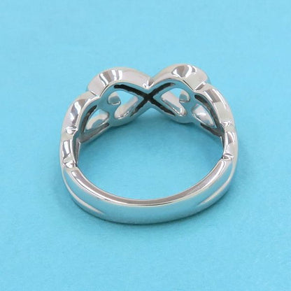 Tiffany & Co Double Rubbing Heart Diamond Ring #9