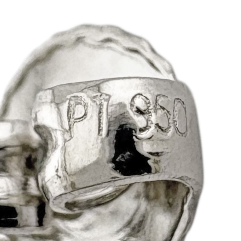 Tiffany & Co Open Heart Earrings Pt950platinum Ladies Tiffany & Co Used Tiffany