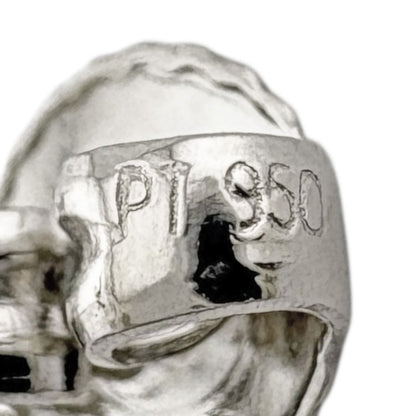 Tiffany & Co Open Heart Earrings Pt950platinum Ladies Tiffany & Co Used Tiffany