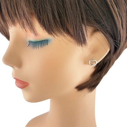 Tiffany & Co Open Heart Earrings Pt950platinum Ladies Tiffany & Co Used Tiffany