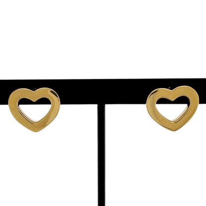 Tiffany & Co Metro Heart Earrings 18k Gold 18k Yellow Gold Ladies Tiffany & Co