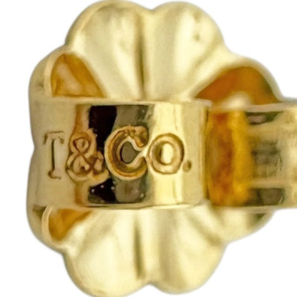 Tiffany & Co Metro Heart Earrings 18k Gold 18k Yellow Gold Ladies Tiffany & Co